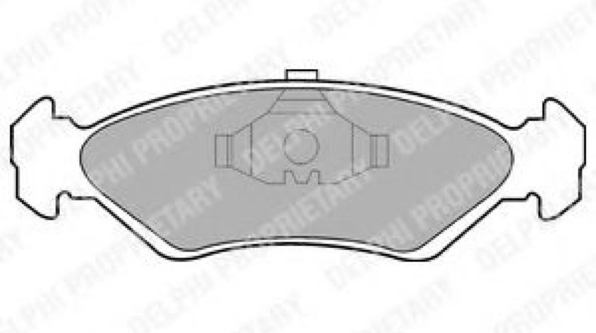 Set placute frana,frana disc FORD FIESTA IV (JA, JB) (1995 - 2002) DELPHI LP591 produs NOU
