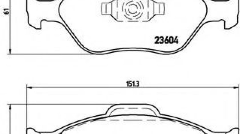 Set placute frana,frana disc FORD FIESTA V (JH, JD) (2001 - 2010) BREMBO P 24 055 produs NOU
