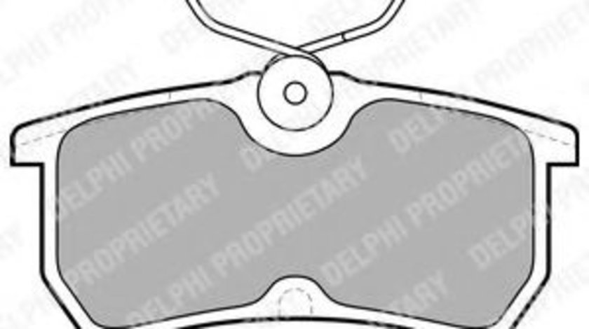 Set placute frana,frana disc FORD FIESTA V (JH, JD) (2001 - 2010) DELPHI LP1316 produs NOU