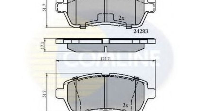 Set placute frana,frana disc FORD FIESTA VI (2008 - 2016) COMLINE CBP01618 piesa NOUA