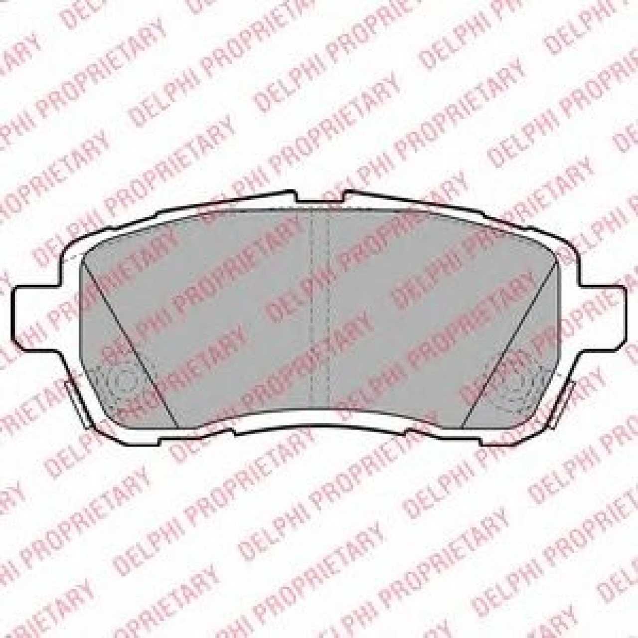 Set placute frana,frana disc FORD FIESTA VI (2008 - 2016) DELPHI LP2069 piesa NOUA