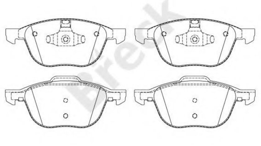 Set placute frana,frana disc FORD FOCUS C-MAX (2003 - 2007) Break 23723 00 701 00 piesa NOUA