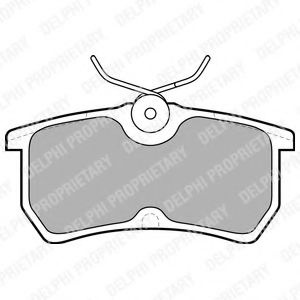 Set placute frana,frana disc FORD FOCUS Combi (DNW) (1999 - 2007) DELPHI LP1316 piesa NOUA