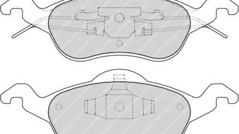 Set placute frana,frana disc FORD FOCUS Combi (DNW) (1999 - 2007) FERODO FDB1318 piesa NOUA