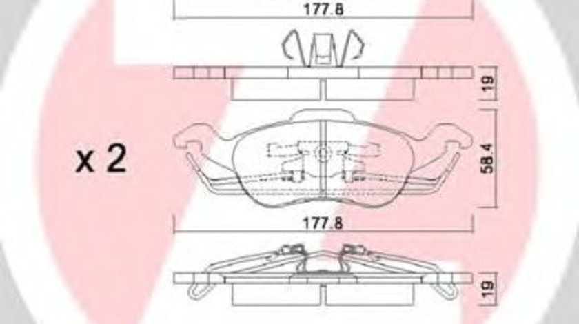 Set placute frana,frana disc FORD FOCUS Combi (DNW) (1999 - 2007) ZIMMERMANN 23154.190.1 piesa NOUA