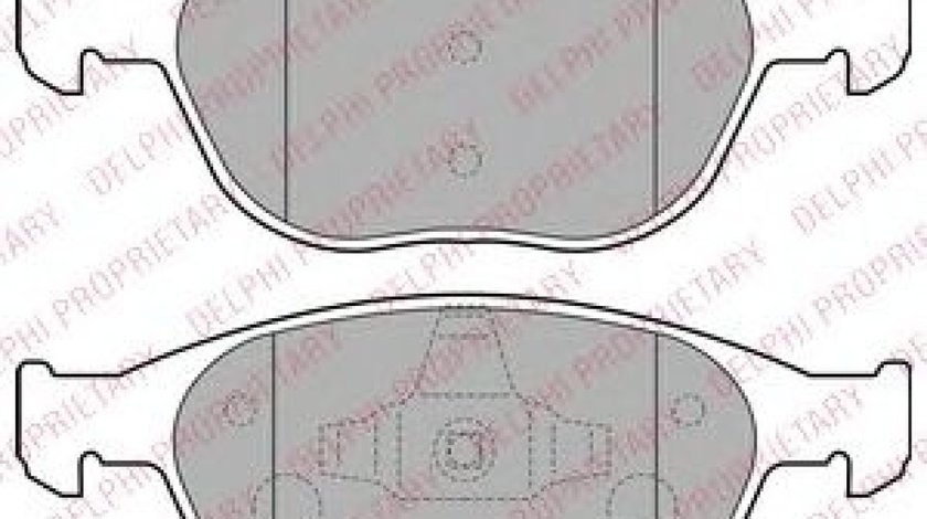 Set placute frana,frana disc FORD FOCUS Combi (DNW) (1999 - 2007) DELPHI LP1724 piesa NOUA