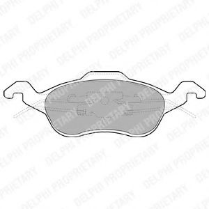 Set placute frana,frana disc FORD FOCUS Combi (DNW) (1999 - 2007) DELPHI LP1315 piesa NOUA