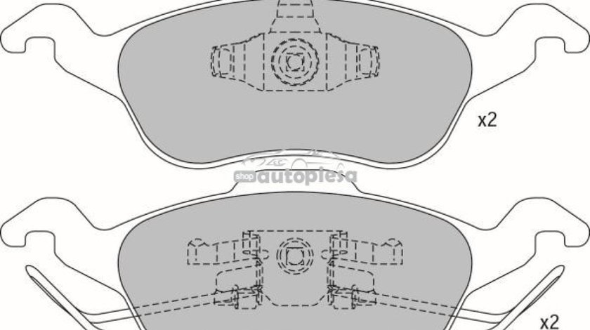 Set placute frana,frana disc FORD FOCUS Combi (DNW) (1999 - 2007) KRIEGER 0950006300 piesa NOUA