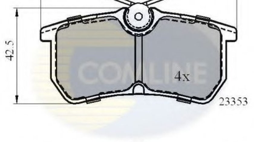 Set placute frana,frana disc FORD FOCUS Combi (DNW) (1999 - 2007) COMLINE CBP0705 piesa NOUA