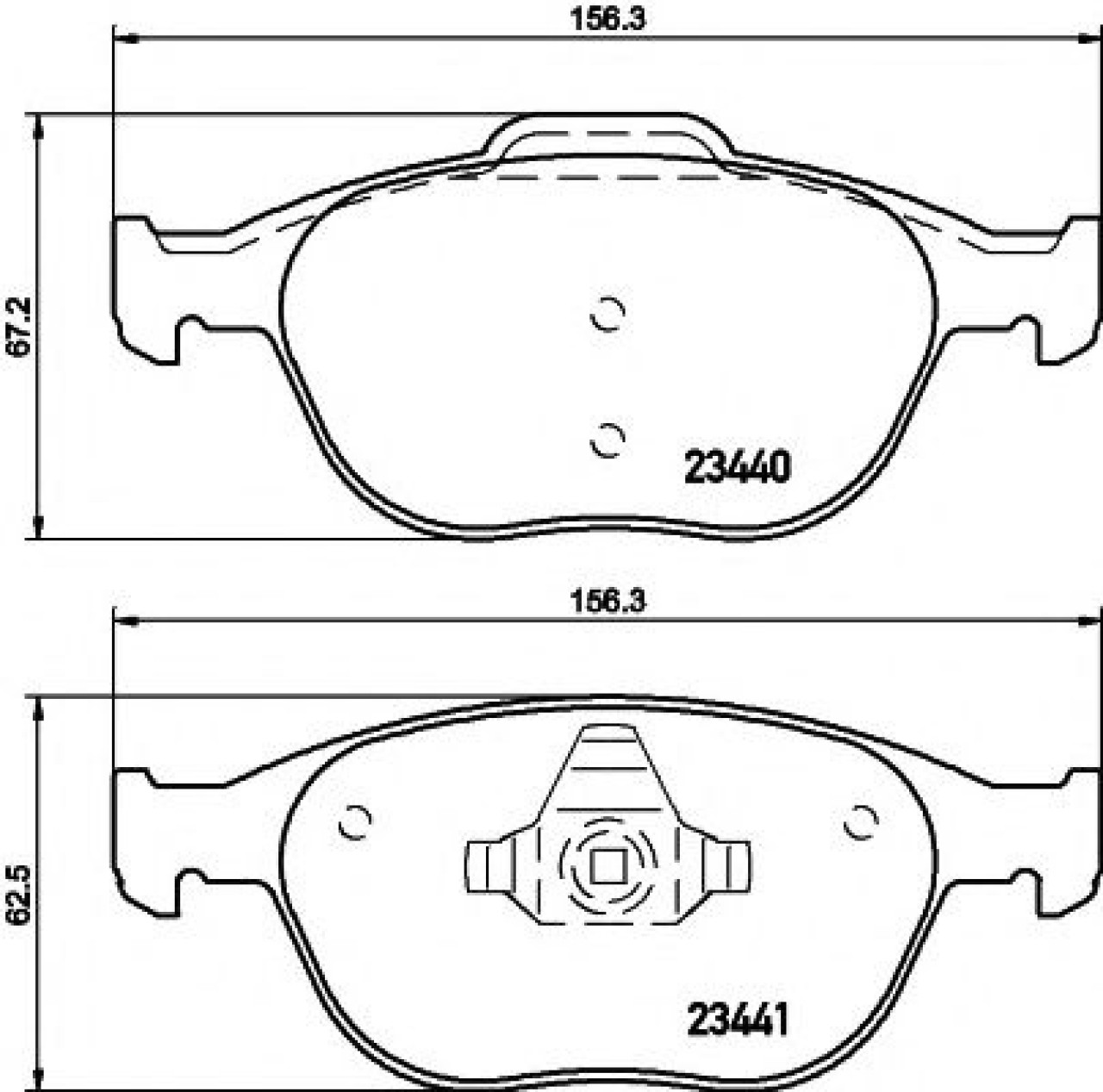 Set placute frana,frana disc FORD FOCUS (DAW, DBW) (1998 - 2007) TEXTAR 2344004 piesa NOUA