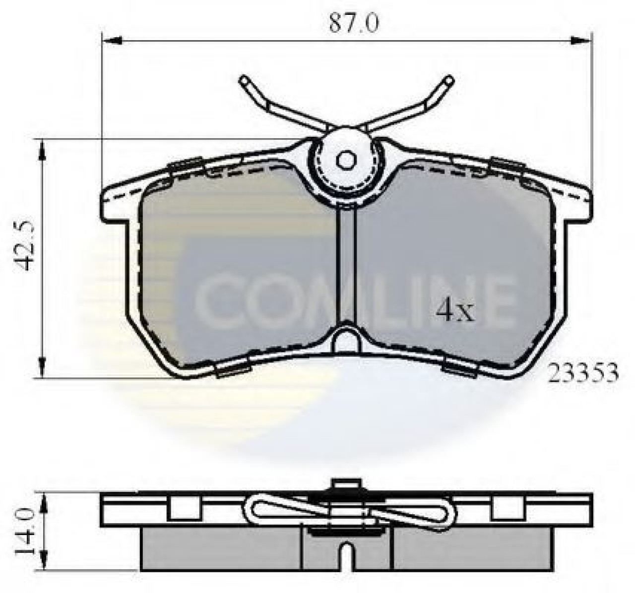 Set placute frana,frana disc FORD FOCUS (DAW, DBW) (1998 - 2007) COMLINE CBP0705 piesa NOUA