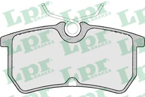 Set placute frana,frana disc FORD FOCUS (DAW, DBW) (1998 - 2007) LPR 05P697 piesa NOUA
