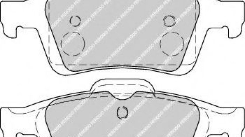 Set placute frana,frana disc FORD FOCUS II Combi (DA) (2004 - 2012) FERODO FDB1931 piesa NOUA