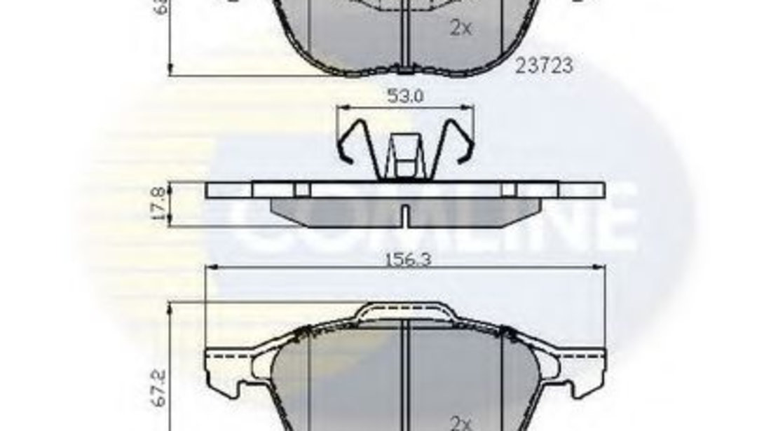 Set placute frana,frana disc FORD FOCUS II Combi (DA) (2004 - 2012) COMLINE CBP01323 piesa NOUA