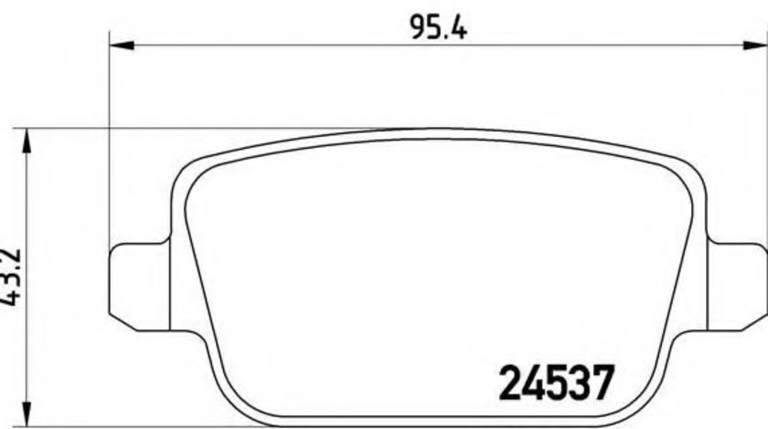 Set placute frana,frana disc FORD FOCUS II (DA) (2004 - 2012) BREMBO P 24 075 piesa NOUA