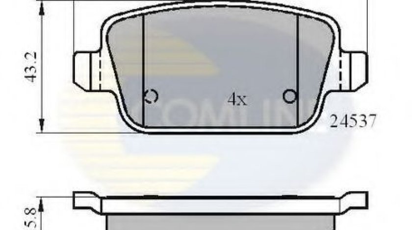 Set placute frana,frana disc FORD FOCUS II (DA) (2004 - 2012) COMLINE CBP01610 piesa NOUA