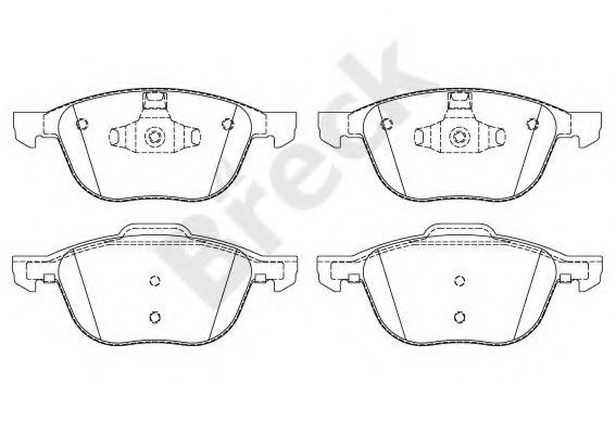 Set placute frana,frana disc FORD FOCUS II (DA) (2004 - 2012) Break 23723 00 701 00 piesa NOUA