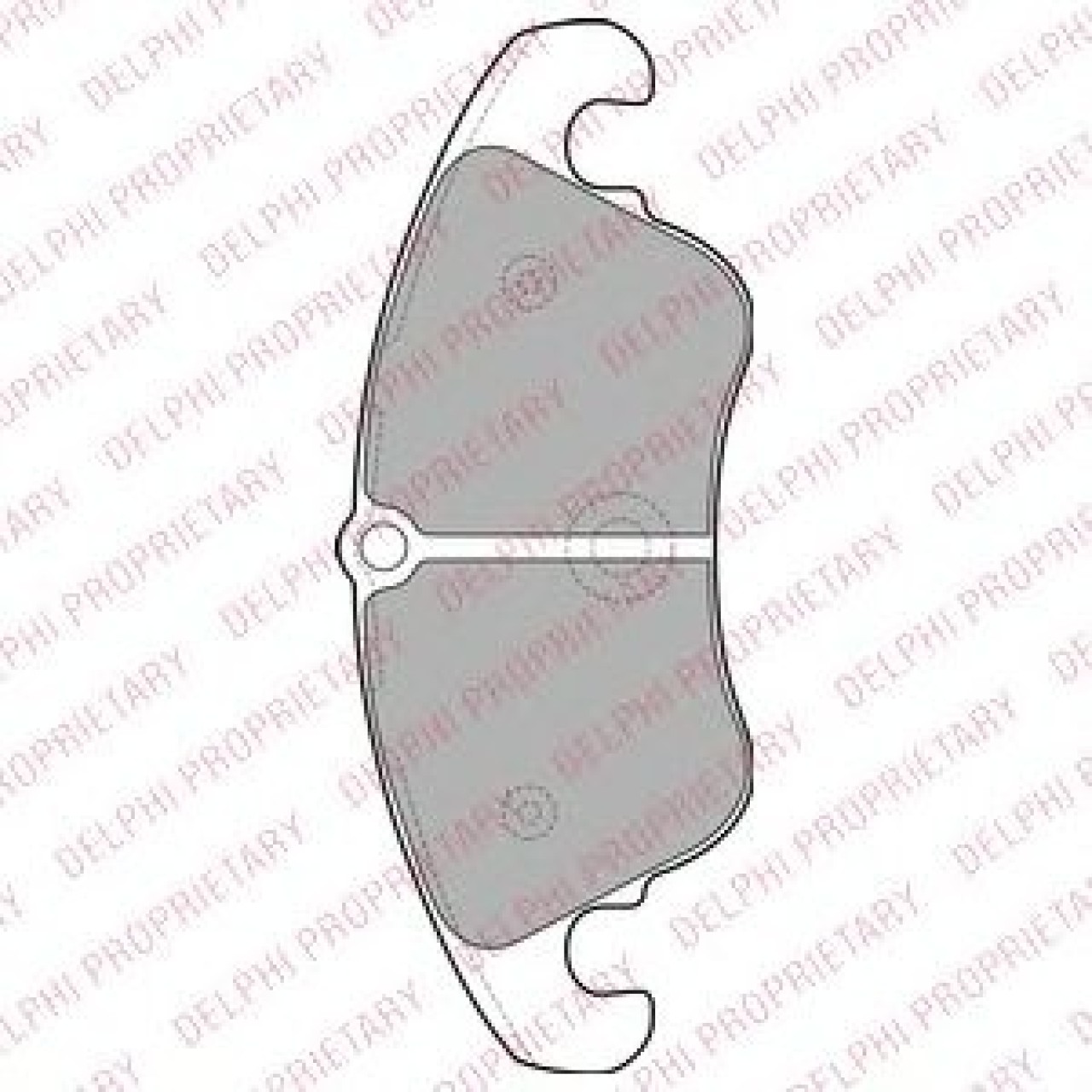 Set placute frana,frana disc FORD FOCUS II (DA) (2004 - 2012) DELPHI LP2077 piesa NOUA