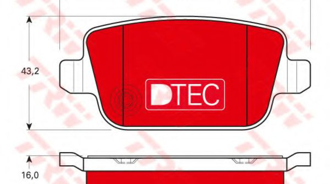 Set placute frana,frana disc FORD FOCUS II (DA) (2004 - 2012) TRW GDB1732DTE piesa NOUA