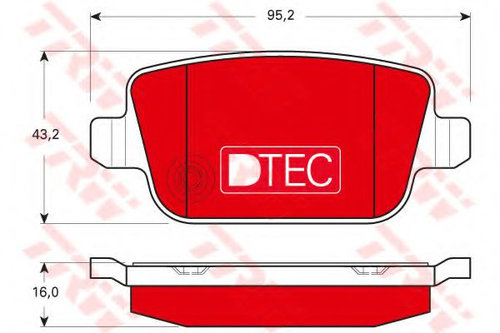 Set placute frana,frana disc FORD FOCUS II (DA) (2004 - 2012) TRW GDB1732DTE piesa NOUA