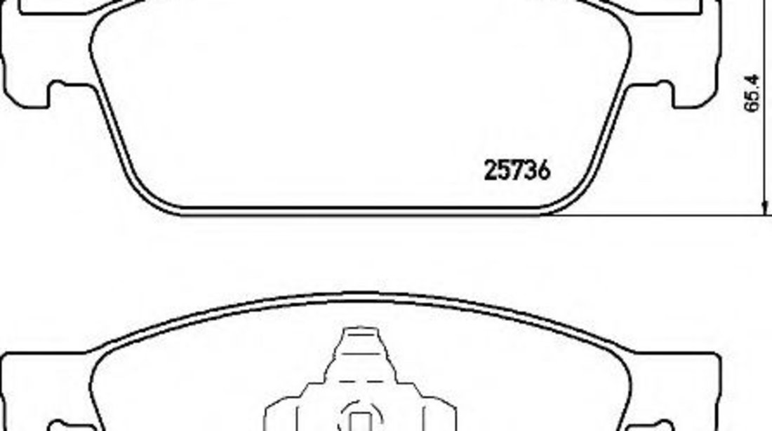 Set placute frana,frana disc FORD FOCUS III (2010 - 2016) BREMBO P 24 157 piesa NOUA