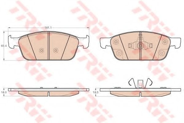 Set placute frana,frana disc FORD FOCUS III Van (2012 - 2016) TRW GDB2009 piesa NOUA