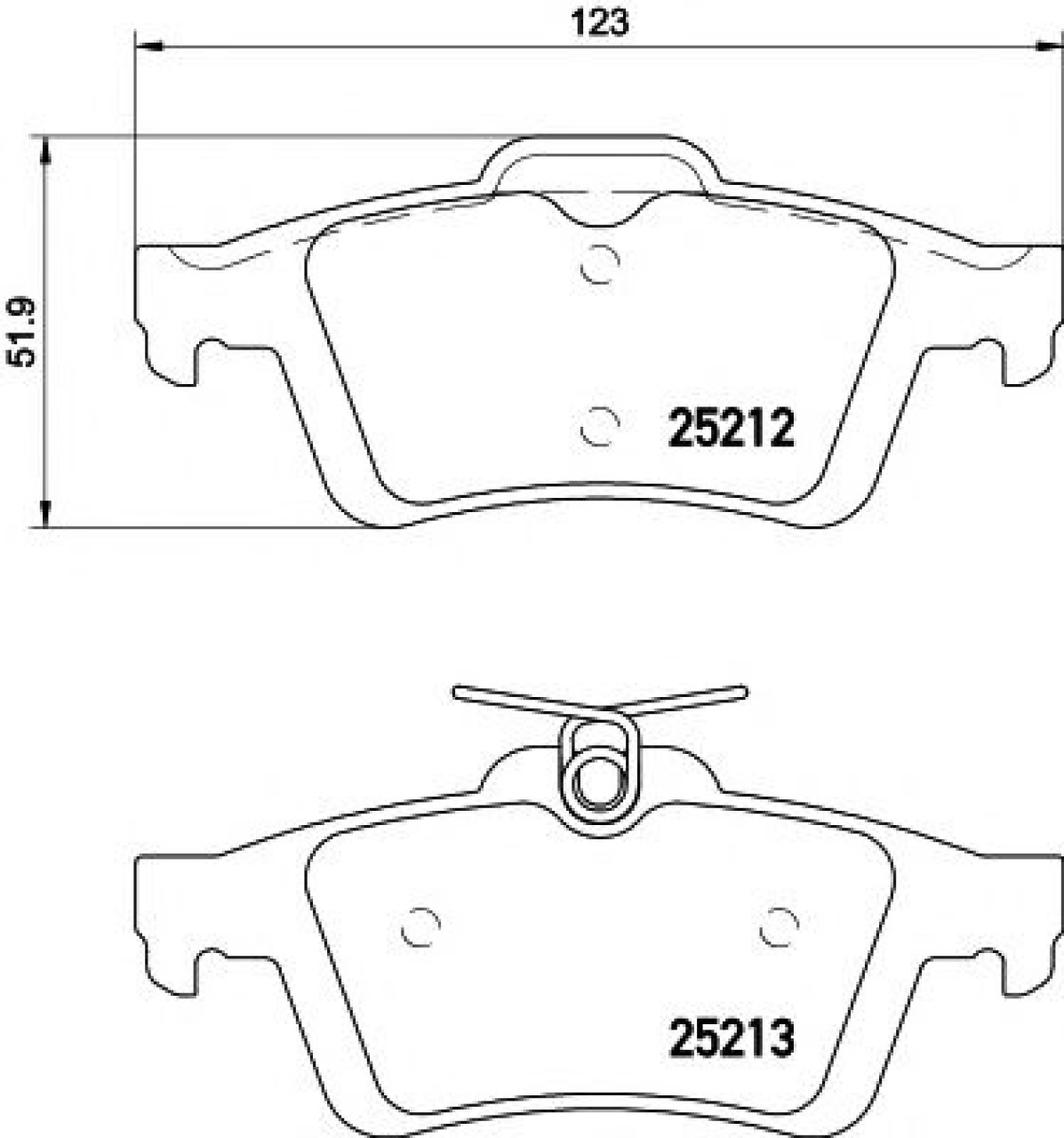 Set placute frana,frana disc FORD FOCUS III Van (2012 - 2016) TEXTAR 2521201 piesa NOUA