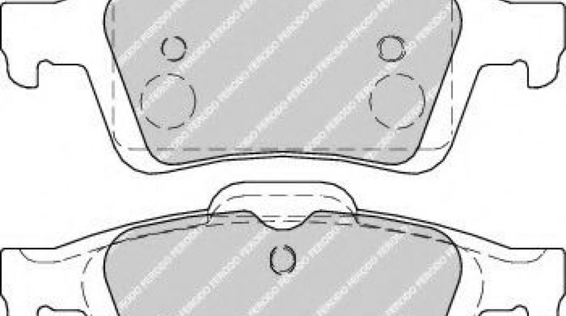 Set placute frana,frana disc FORD FOCUS III Turnier (2010 - 2016) FERODO FDB1931 piesa NOUA