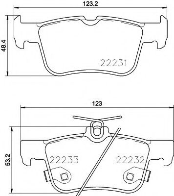 Set placute frana,frana disc FORD GALAXY (2015 - 2016) TEXTAR 2223101 piesa NOUA