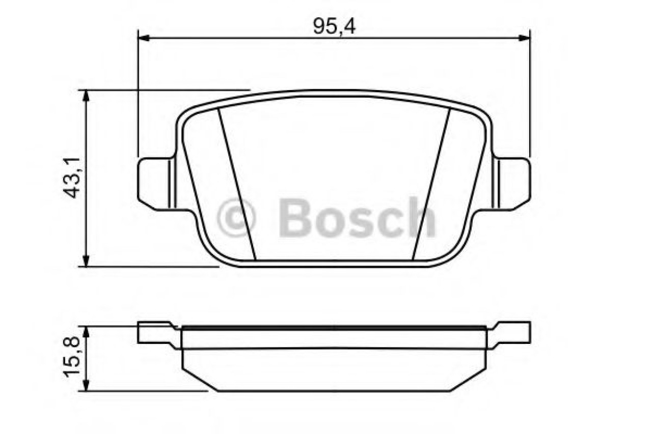 Set placute frana,frana disc FORD GALAXY (WA6) (2006 - 2015) BOSCH 0 986 494 247 piesa NOUA