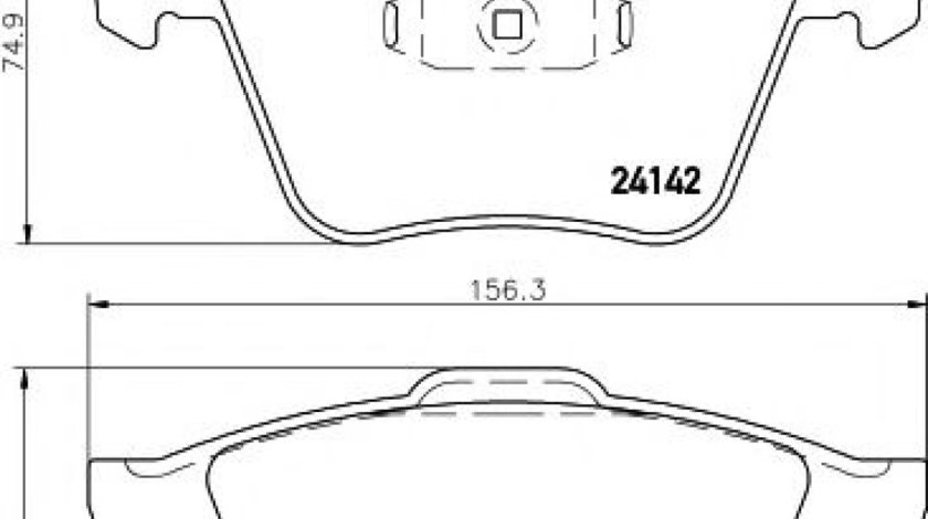 Set placute frana,frana disc FORD GALAXY (WA6) (2006 - 2015) TEXTAR 2414201 piesa NOUA