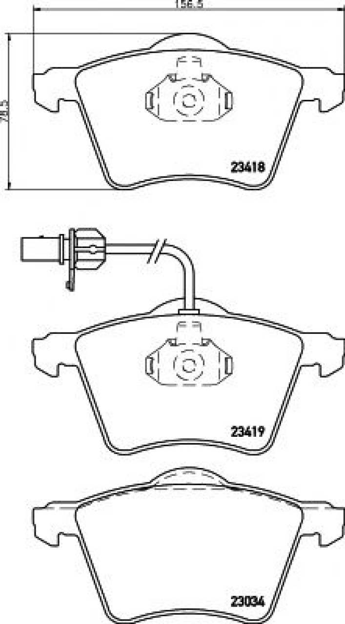 Set placute frana,frana disc FORD GALAXY (WGR) (1995 - 2006) TEXTAR 2341801 piesa NOUA