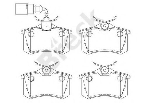 Set placute frana,frana disc FORD GALAXY (WGR) (1995 - 2006) Break 23554 10 704 10 piesa NOUA