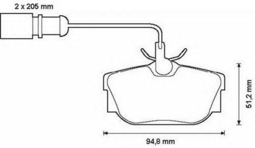 Set placute frana,frana disc FORD GALAXY (WGR) (1995 - 2006) JURID 573049J piesa NOUA