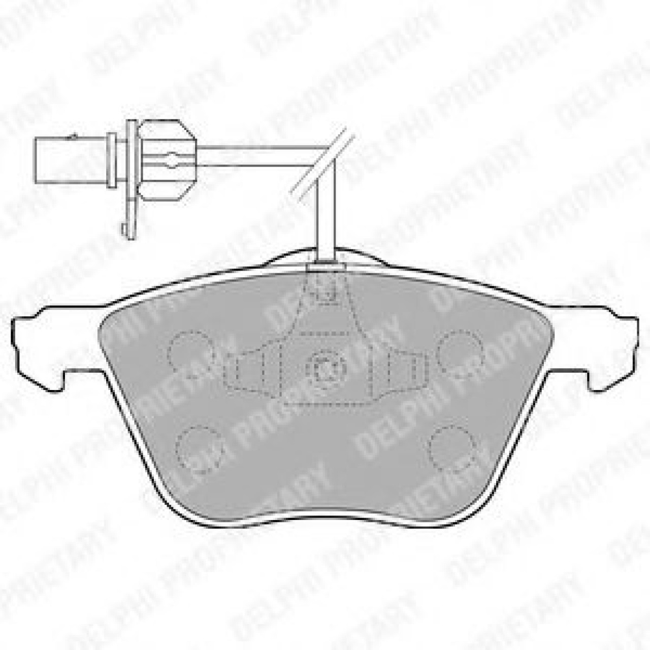 Set placute frana,frana disc FORD GALAXY (WGR) (1995 - 2006) DELPHI LP1801 piesa NOUA