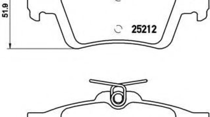 Set placute frana,frana disc FORD GRAND C-MAX Van (2010 - 2016) BREMBO P 24 148 piesa NOUA