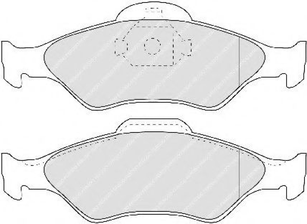 Set placute frana,frana disc FORD KA (RB) (1996 - 2008) FERODO FDB1393 piesa NOUA