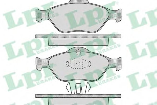 Set placute frana,frana disc FORD KA (RB) (1996 - 2008) LPR 05P1088 piesa NOUA