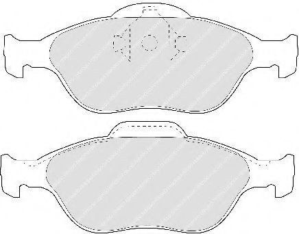 Set placute frana,frana disc FORD KA (RB) (1996 - 2008) FERODO FDB1394 piesa NOUA