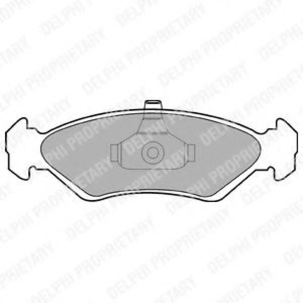 Set placute frana,frana disc FORD KA (RB) (1996 - 2008) DELPHI LP1603 piesa NOUA