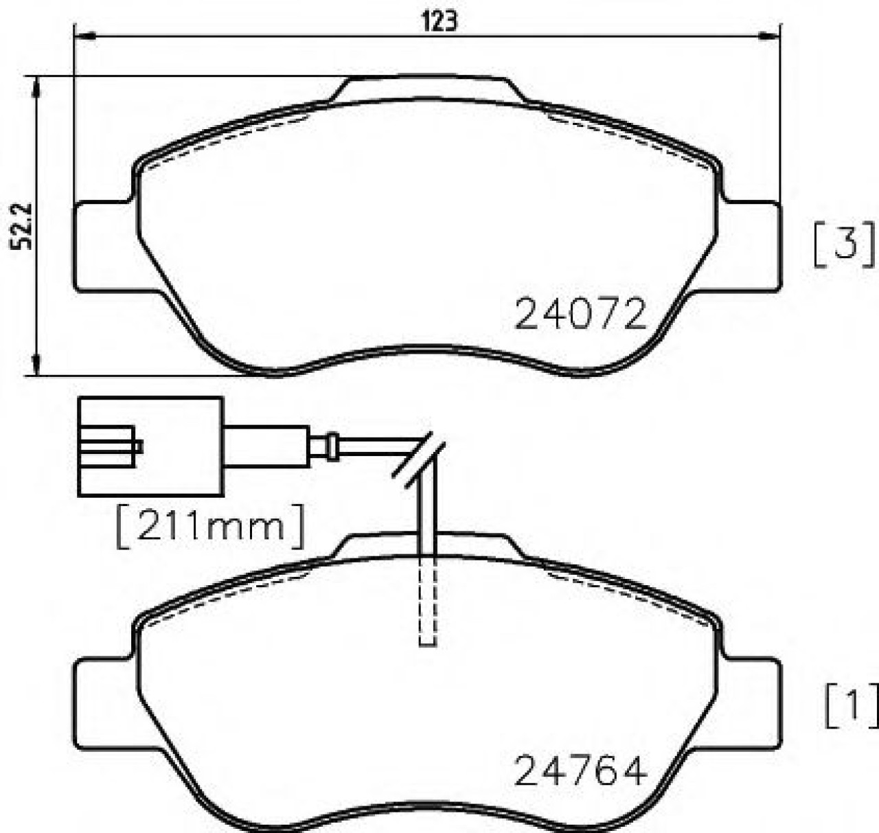 Set placute frana,frana disc FORD KA (RU8) (2008 - 2016) TEXTAR 2407202 piesa NOUA