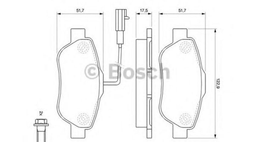 Set placute frana,frana disc FORD KA (RU8) (2008 - 2016) BOSCH 0 986 494 114 piesa NOUA