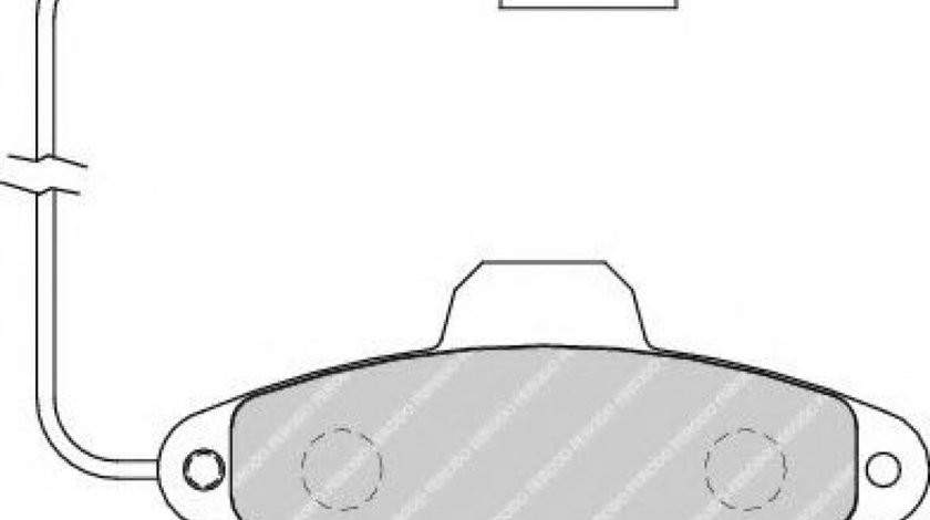 Set placute frana,frana disc FORD KA (RU8) (2008 - 2016) FERODO FDB1944 piesa NOUA