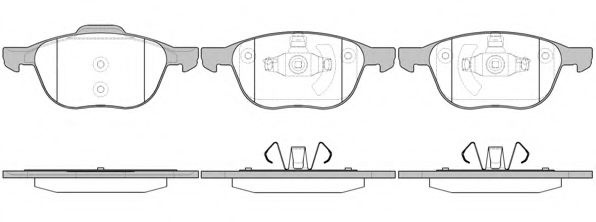 Set placute frana,frana disc FORD KUGA I (2008 - 2016) REMSA 1082.00 piesa NOUA