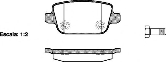 Set placute frana,frana disc FORD KUGA I (2008 - 2016) REMSA 1256.00 piesa NOUA