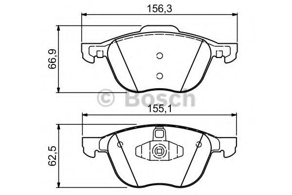 Set placute frana,frana disc FORD KUGA I (2008 - 2016) BOSCH 0 986 424 794 piesa NOUA