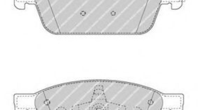 Set placute frana,frana disc FORD KUGA II (DM2) (2012 - 2016) FERODO FDB4416 produs NOU
