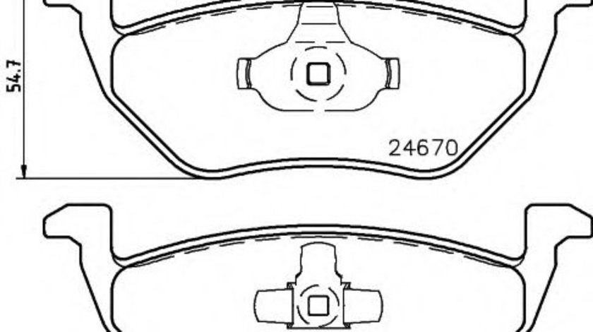 Set placute frana,frana disc FORD MAVERICK (2001 - 2016) TEXTAR 2467001 piesa NOUA