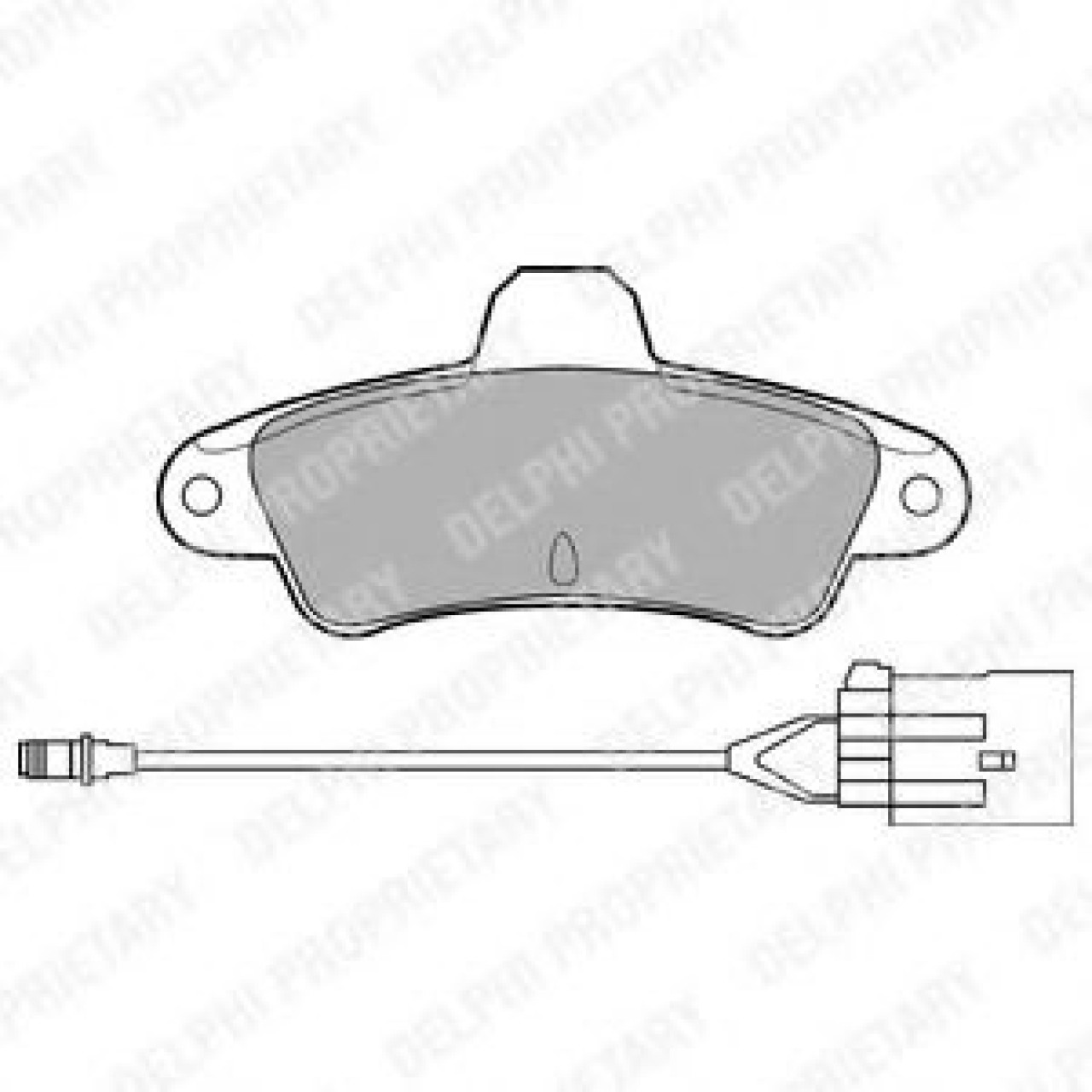 Set placute frana,frana disc FORD MONDEO II (BAP) (1996 - 2000) DELPHI LP853 piesa NOUA