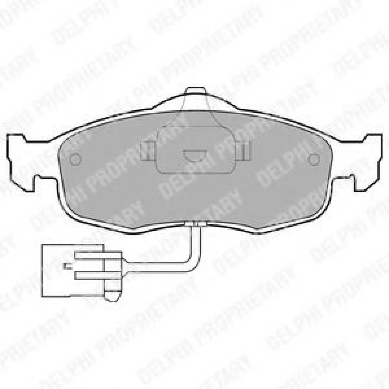 Set placute frana,frana disc FORD MONDEO II (BAP) (1996 - 2000) DELPHI LP781 piesa NOUA